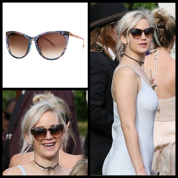 💕THIERRY LASRY💕 Swappy V165 Cat Eye Sunglasses Vintage Pink Acetate Gradient - Picture 3 of 16